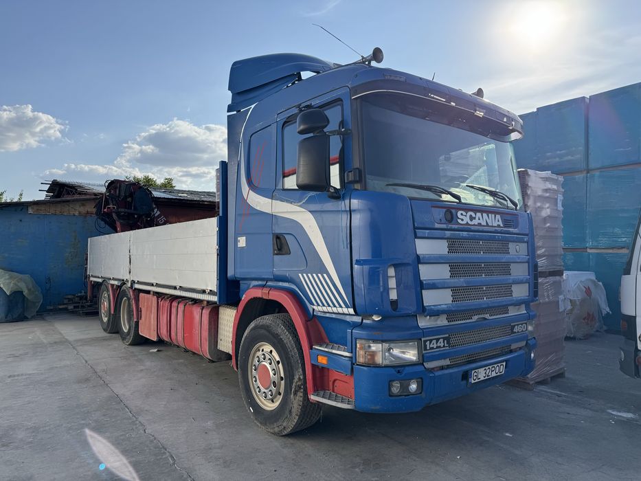 Scania cu macara v8 r460