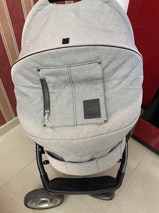 Vand carucior cu landou si scoica cu isofix