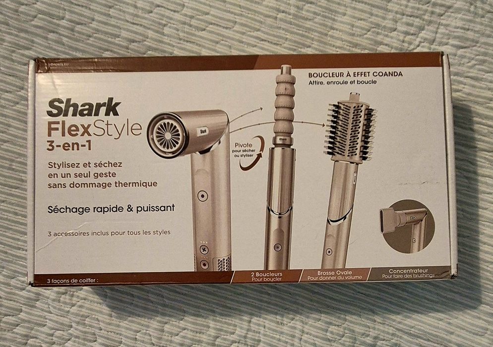 Multistyler Shark FlexStyle 3 în 1 – Nou-nouț, doar desigilat!