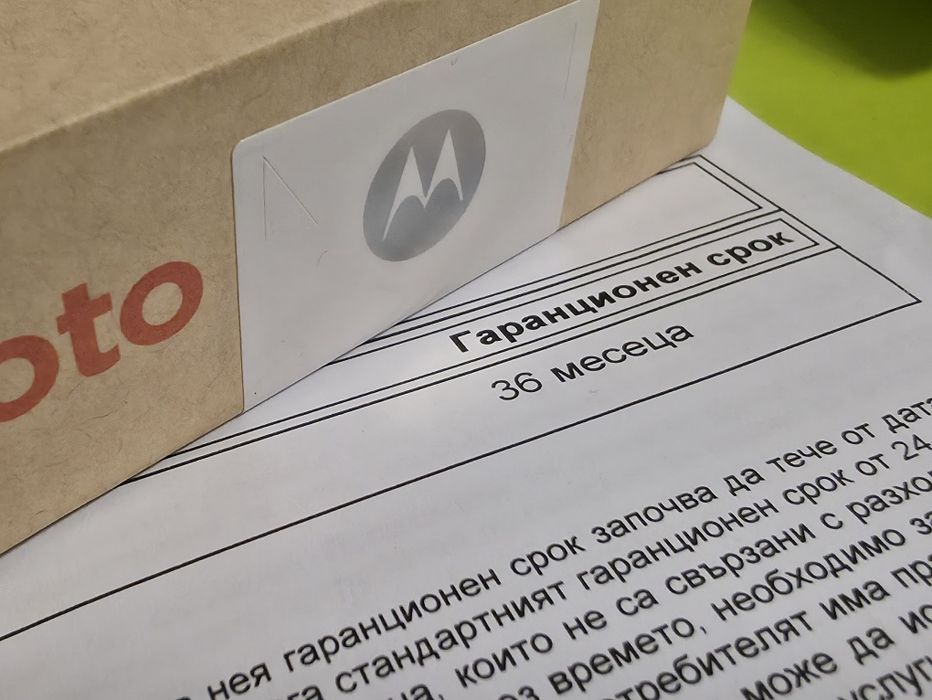 ЗАПЕЧАТАН 256GB Motorola EDGE 50 Fusion Гаранция Yettel 2028г. Blue