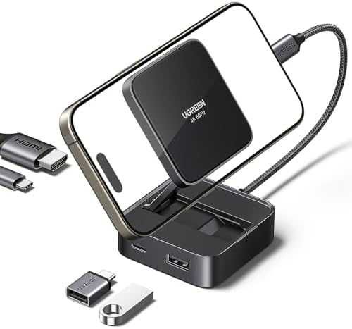Нов Магнитен USB-C Hub UGREEN с HDMI USB-A 100W PD Компактен и Сгъваем