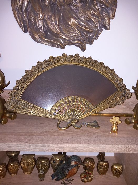 Oglindă evantai din bronz!