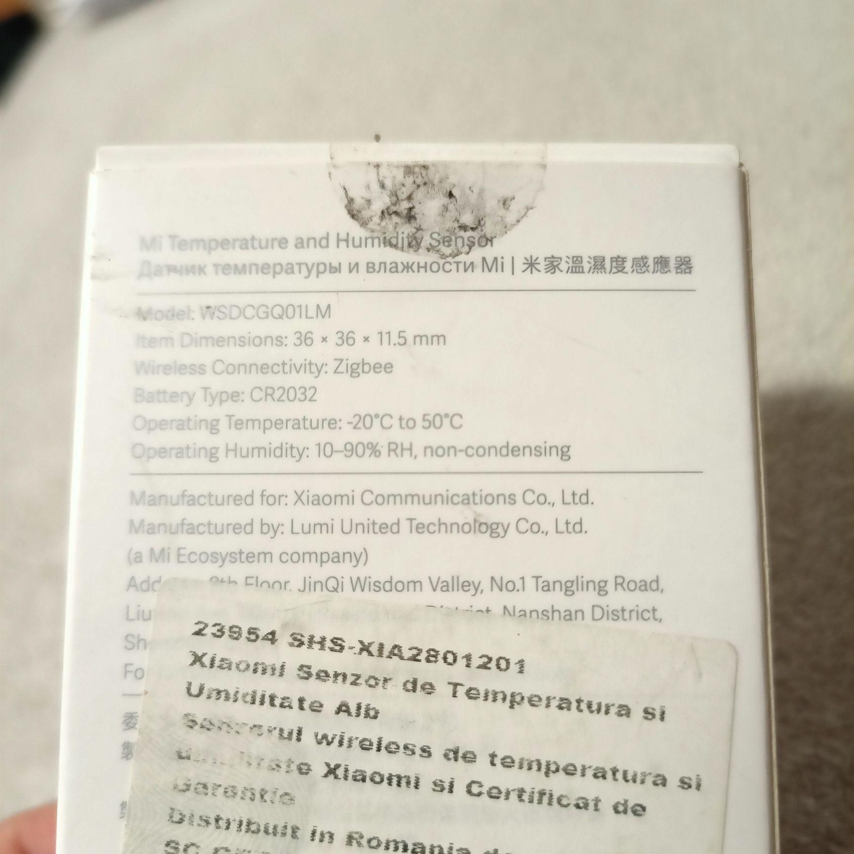 Xiaomi Senzor de temperatura și umiditate