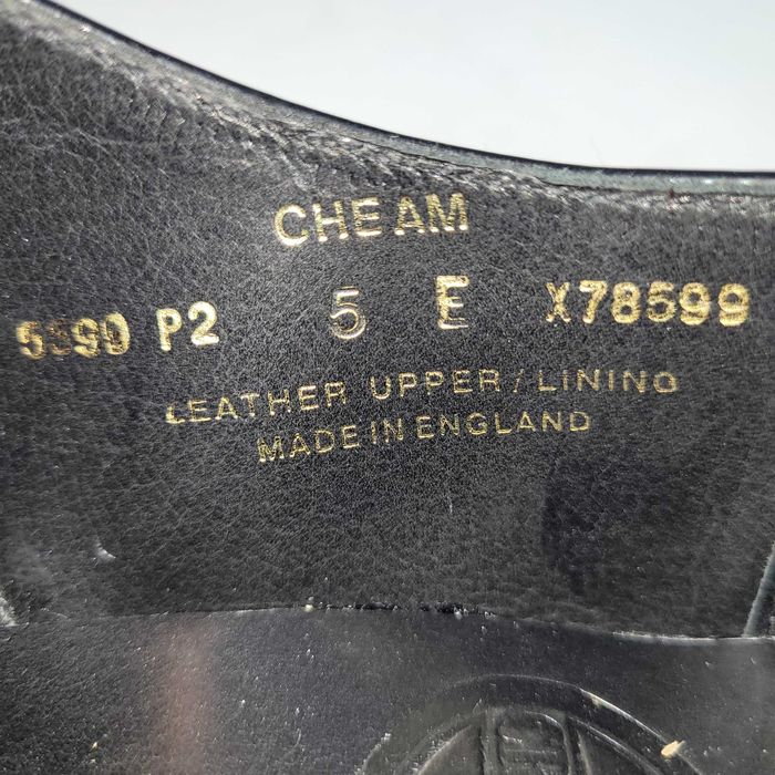 Crockett & Jones "Cheam" Black Patent, Size UK 5 E / EUR 39