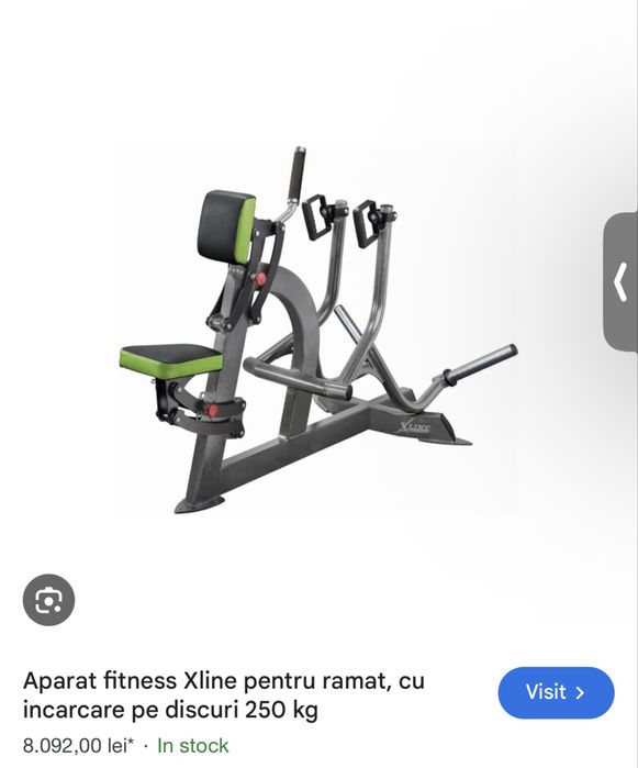 Aparat ramat interatletika cu manere reglabile