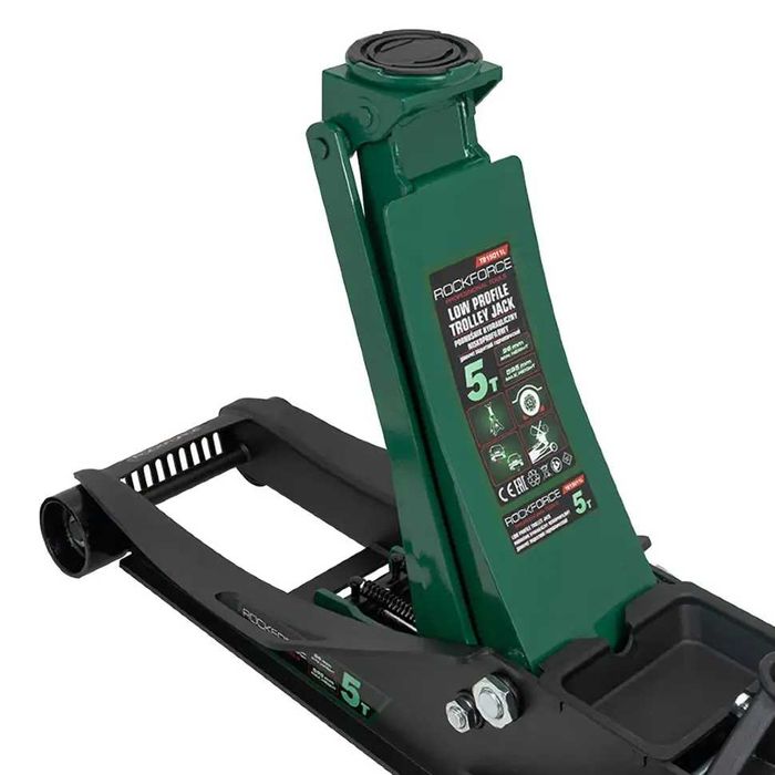 Професионален нископрофилен хидравличен крик ROCKFORCE 5Т 96-595mm