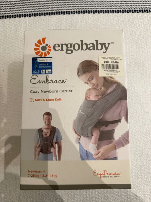 Ергономична раница Ergobaby Embrace Grey
