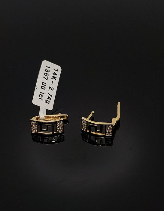Bijuteria Royal cercei din aur 14k 2.74 gr