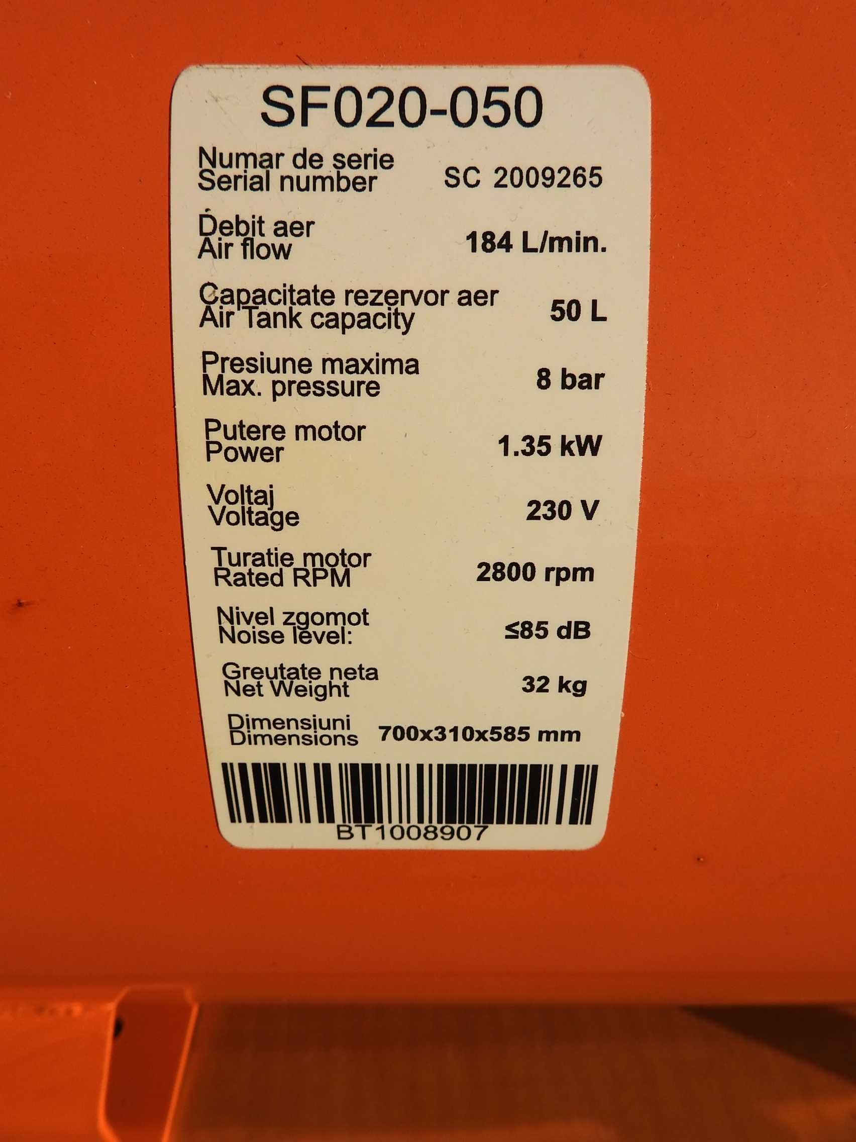 Compresor de aer cu ulei Bisonte SF020-050