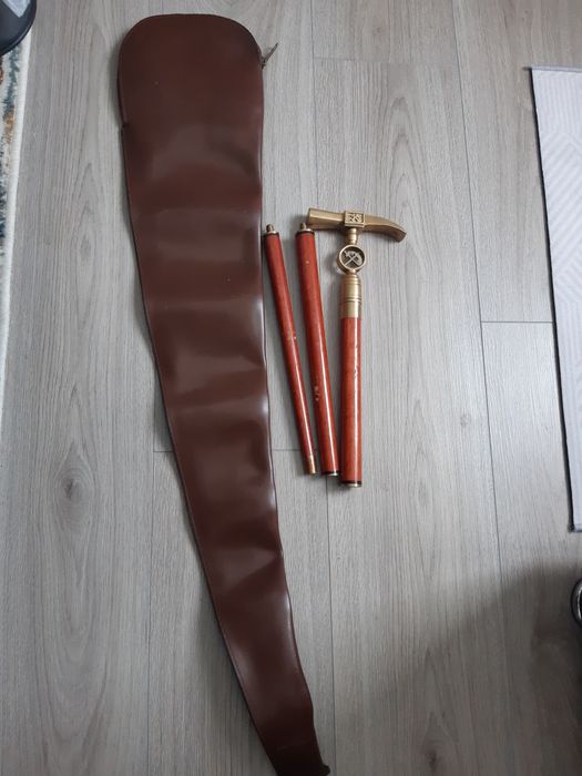 Baston cu cap de bronz