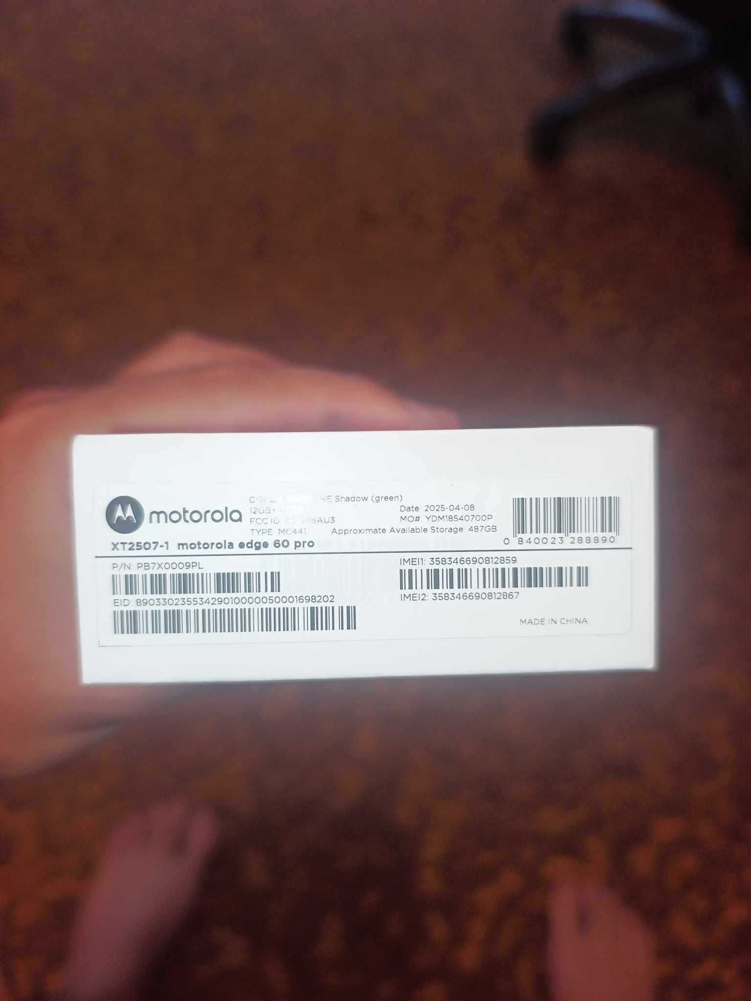 Motorola Edge 60 Pro 5G 512GB 12GB RAM Dual НЕРАЗПЕЧАТВАНА!