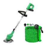 Motocoasă Electrică 2x Acumulator 24V + Furtun Extensibil 60m