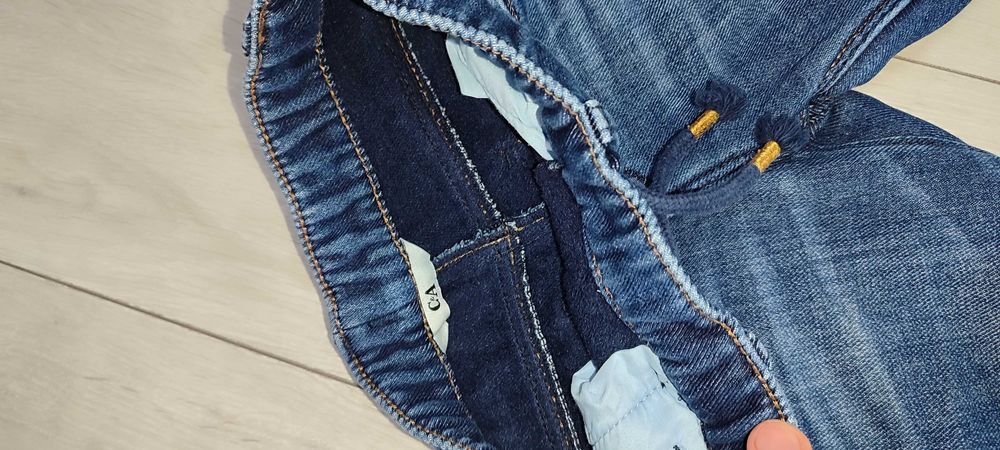 Pantaloni termo copii, cu căptuşeală din jerse marin denim