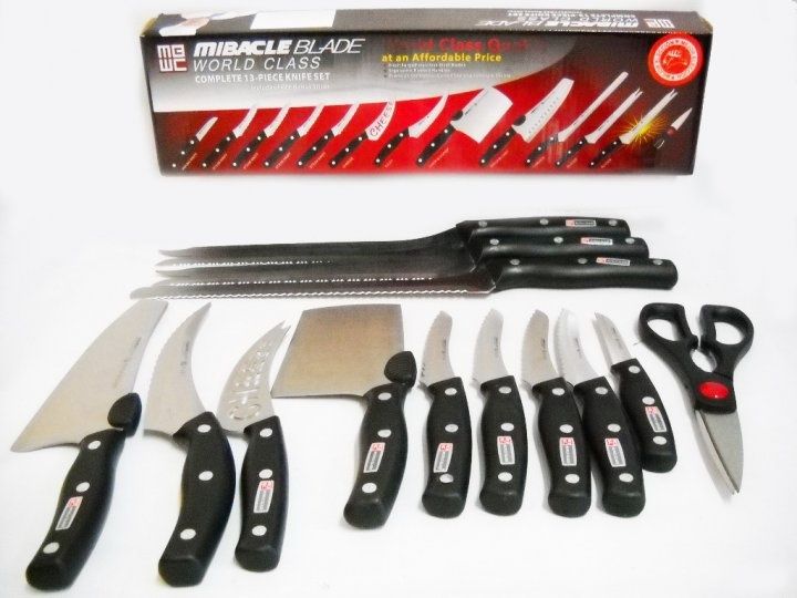 Набор кухонных ножей Mibacle blade. Ножи 13в1. Новинка
