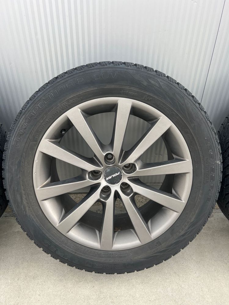 Set 4 Jante PolarWheels 5x112 18” Anvelope 235/55/18 5x112 Audi Vw Sea