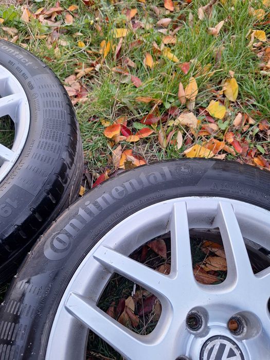 Jante aliaj R16 cu tot cu cauciucuri vară vw golf 4, bora, skoda, audi