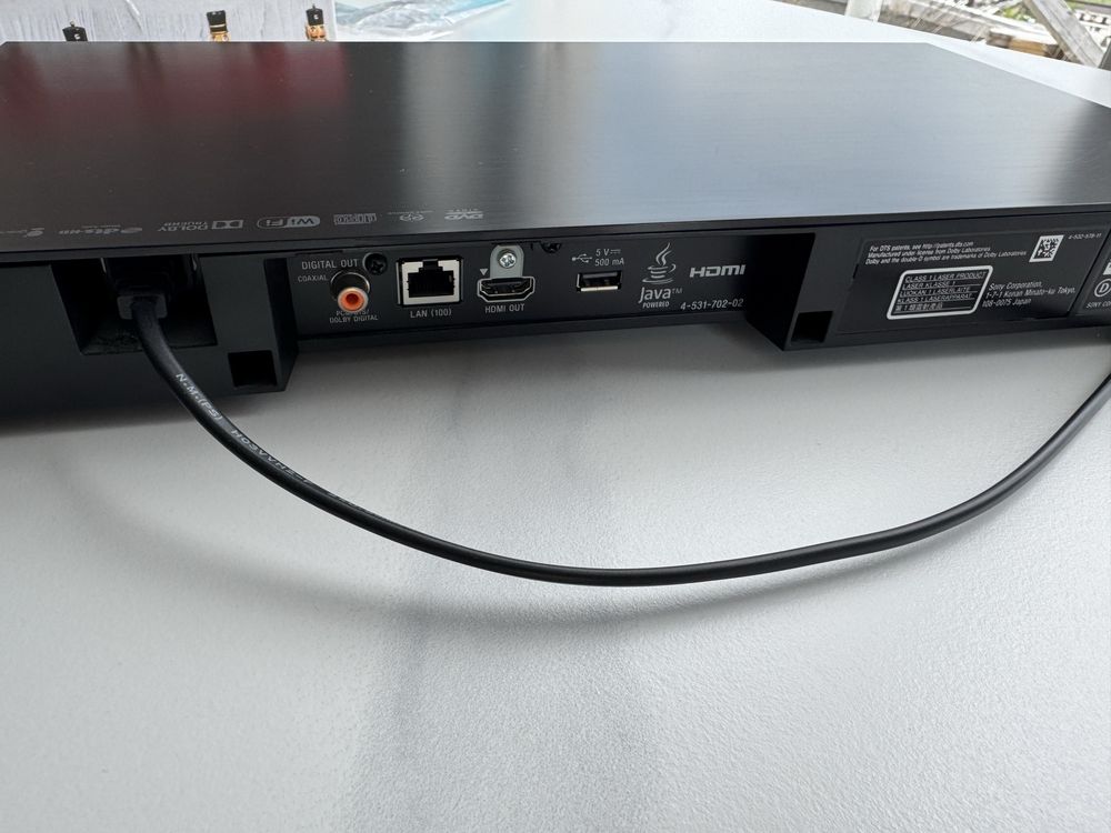 Blu-Ray Player 3D, 4K Sony BDPS7200, Wi-Fi, Negru