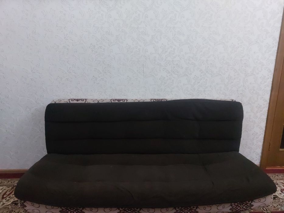 Черный диван 2 кресла