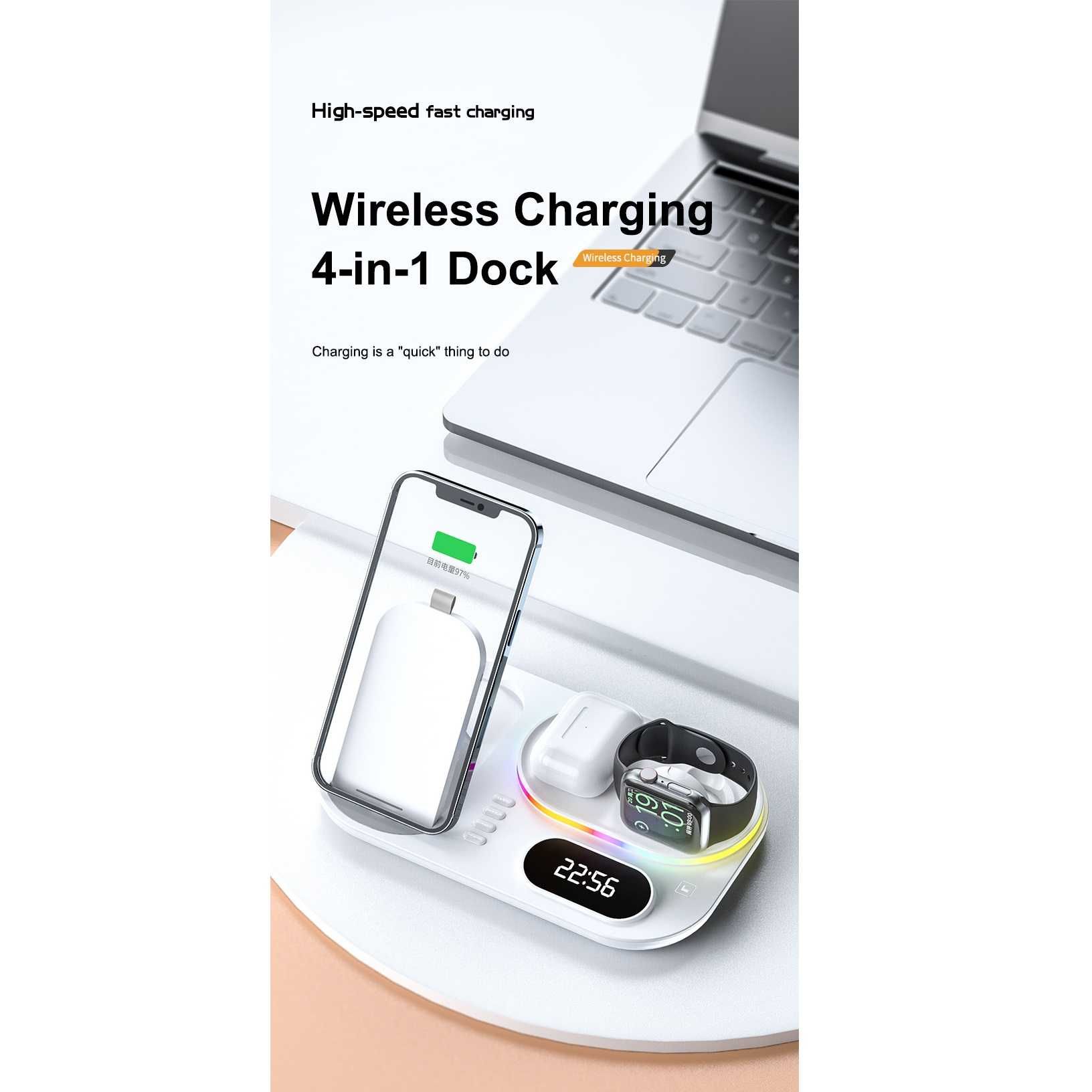 Станция за безжично зареждане STELS A60, Поддържа Apple,Samsung,Huawei