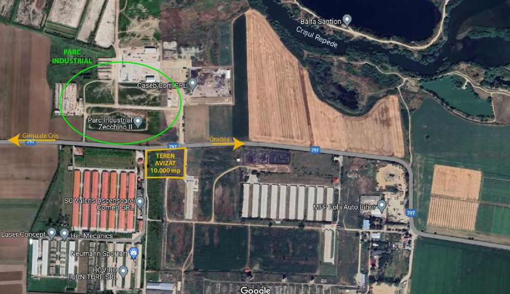 Teren intravilan cu destinație industrială