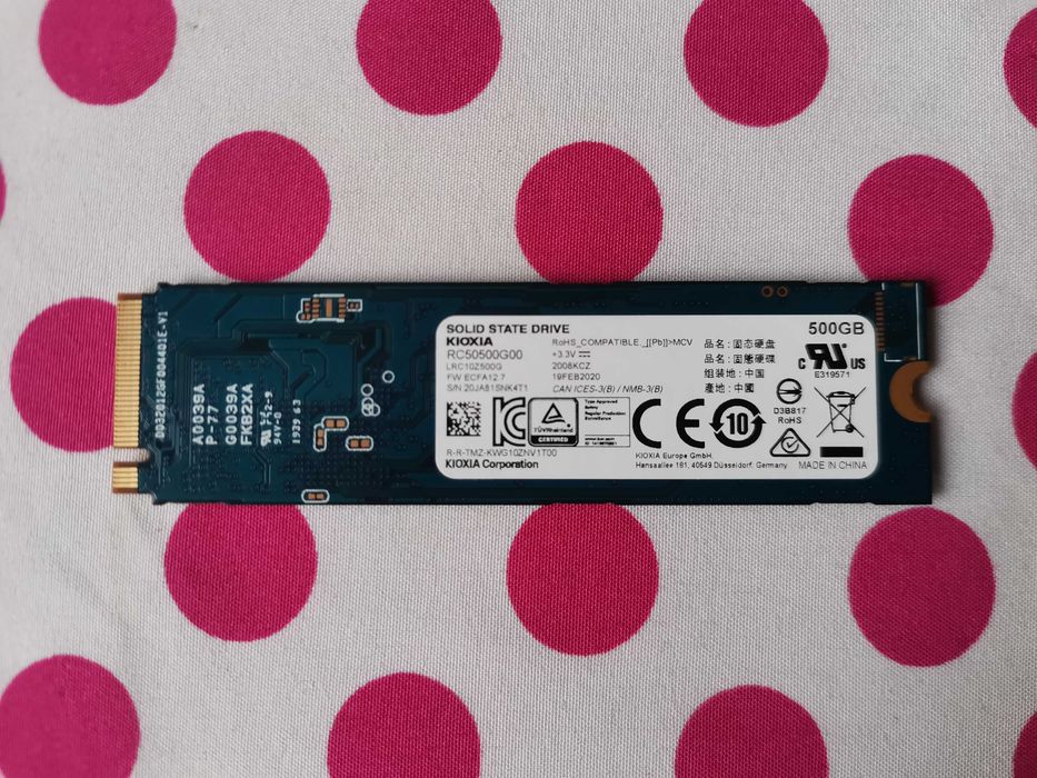 SSD Toshiba Kioxia exceria 500gb PCI Express x4 M.2 NVMe.