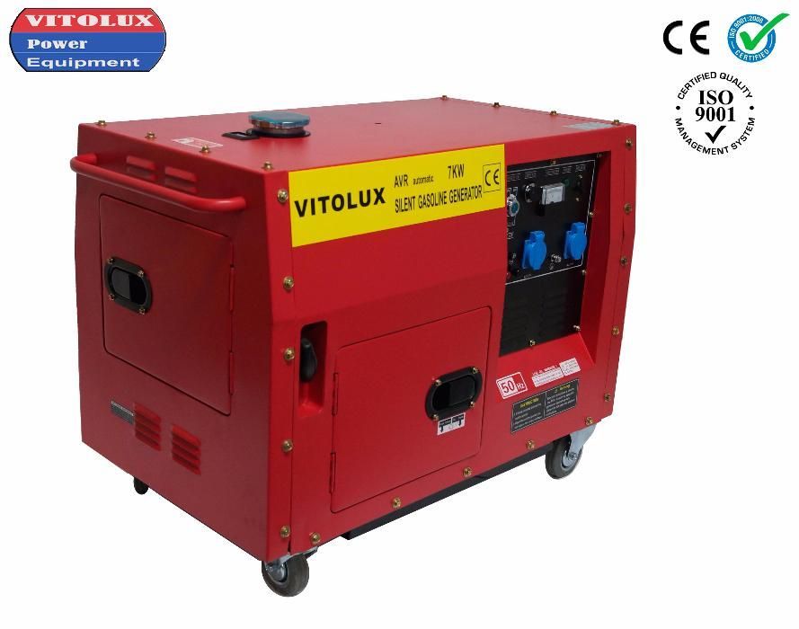 7 KW Обезшумени Бензинови Монофазни Генератори с Пълна Автоматика