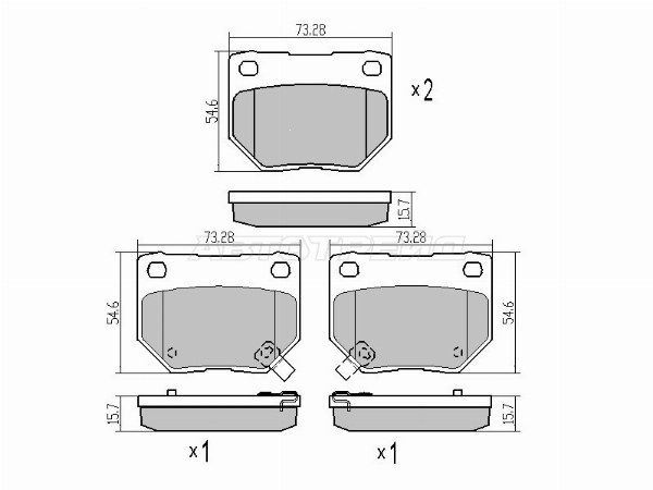 Колодки тормозные Subaru Impreza