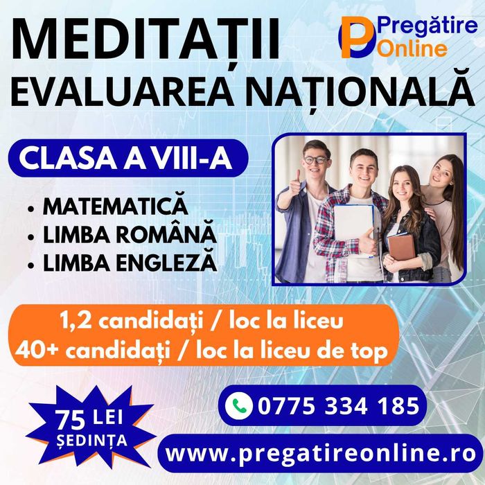 Meditații gimnaziu și cursuri engleză Cambridge, adulți sau Poliție