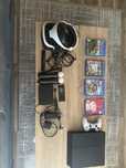 De vanzare Playstation 4 + 4 jocuri + set VR sony