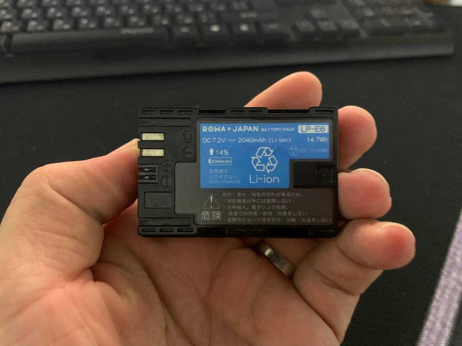 Canon LP-E6 batareyasi — ideal holatda