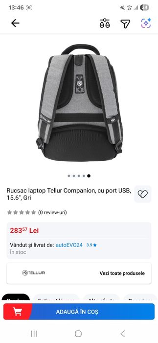Rucsac ghiozdan bagaj de mana de laptop Tellur