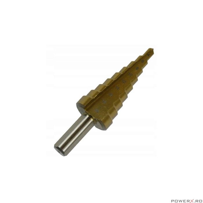 Set 3 burghie conice metal 4-32mm, silver, s0322