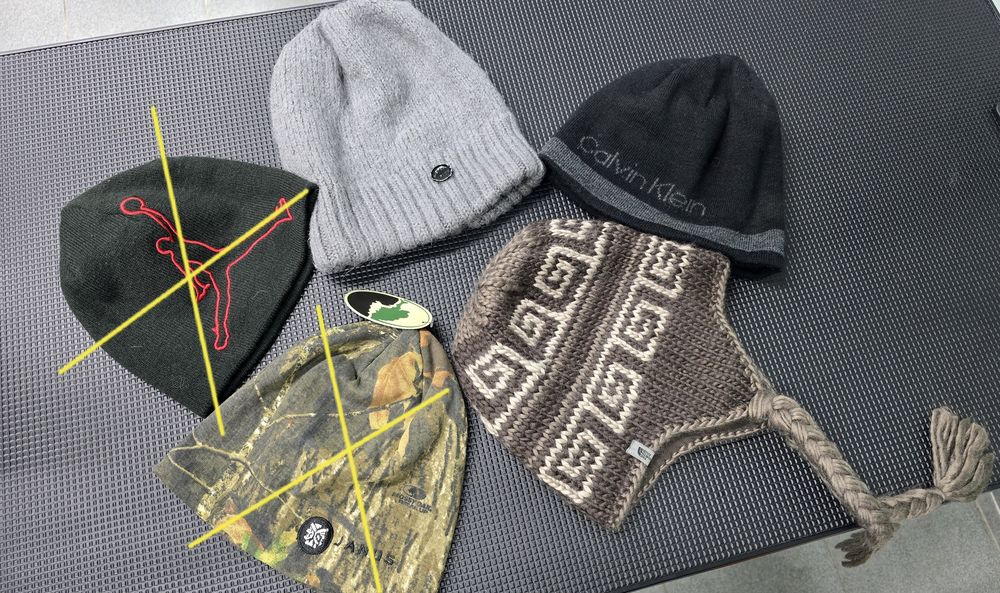 Зимни шапки Jordan, G-star, The North Face, Calvin Klein, Janus