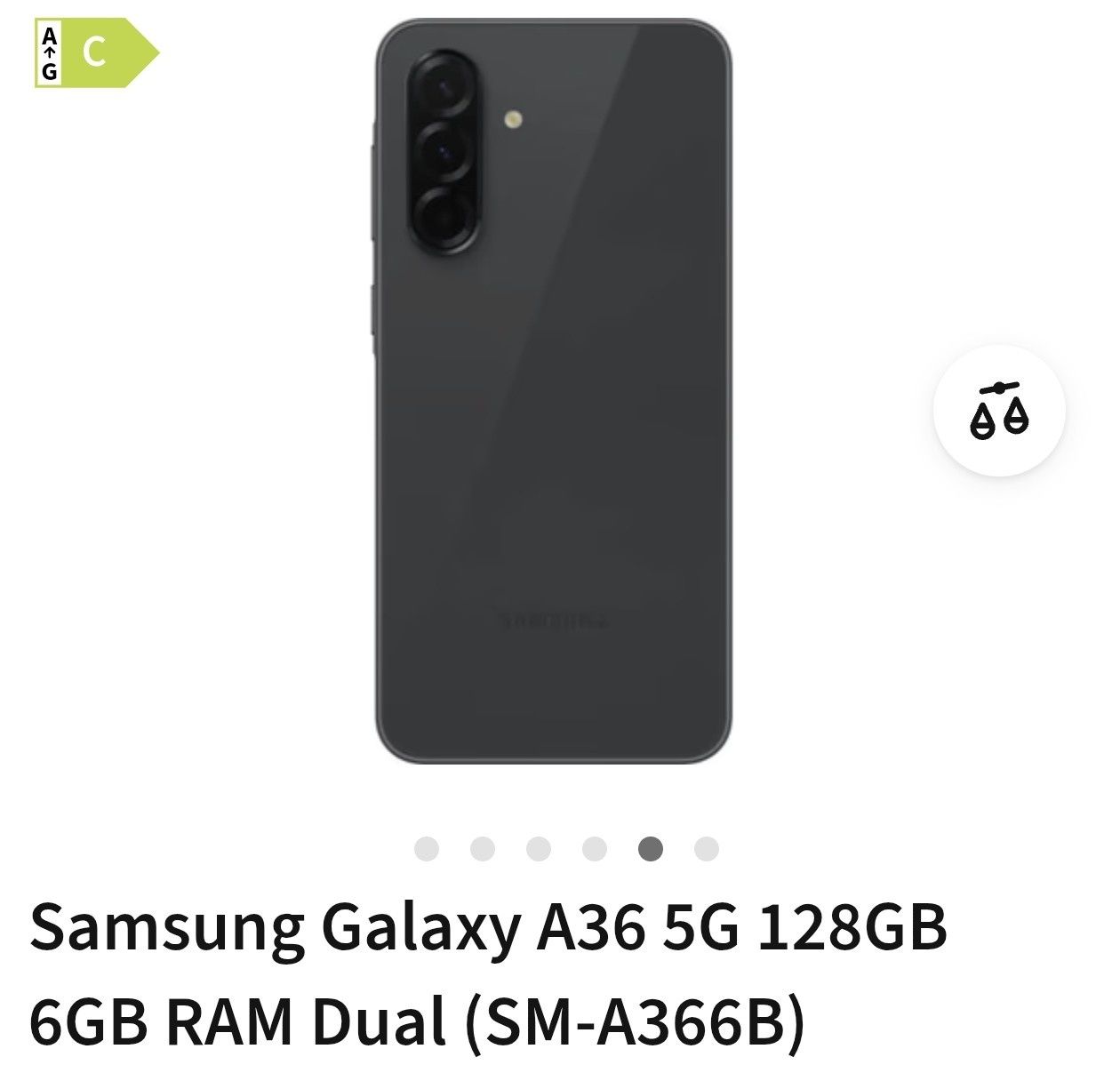 Samsung Galaxy A36 5G-grafit
