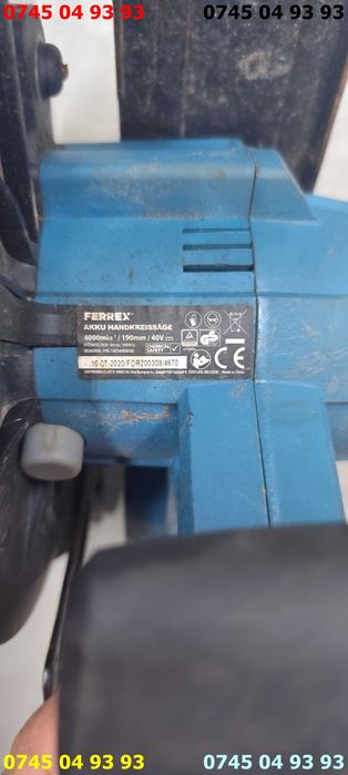 circular ferrex disc de 19cm 20v pentru piese nu porneste