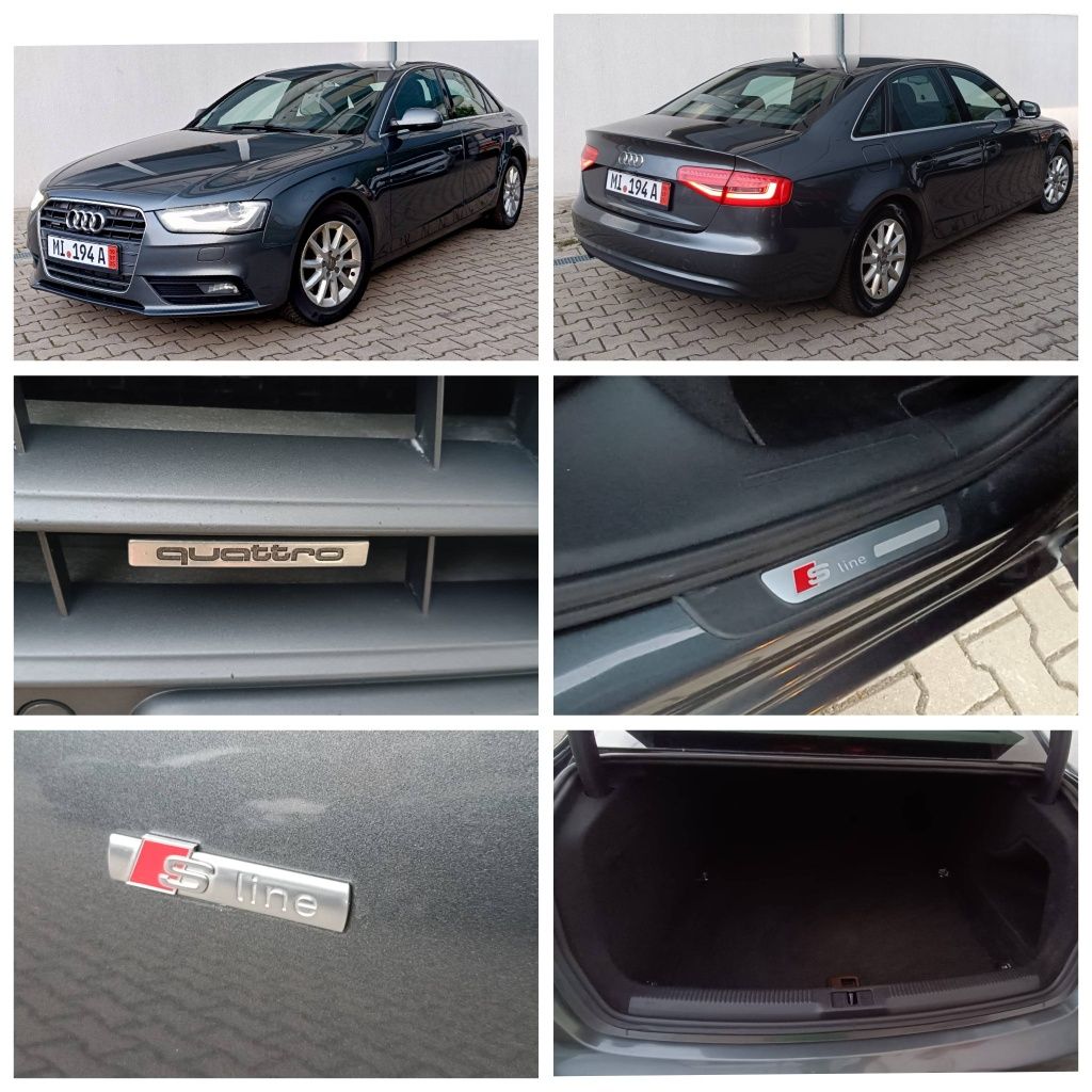 Audi A4 S Line Quatro 2013 Facelift 2.0Tdi 177cp 6+1Trepte Impecabilă