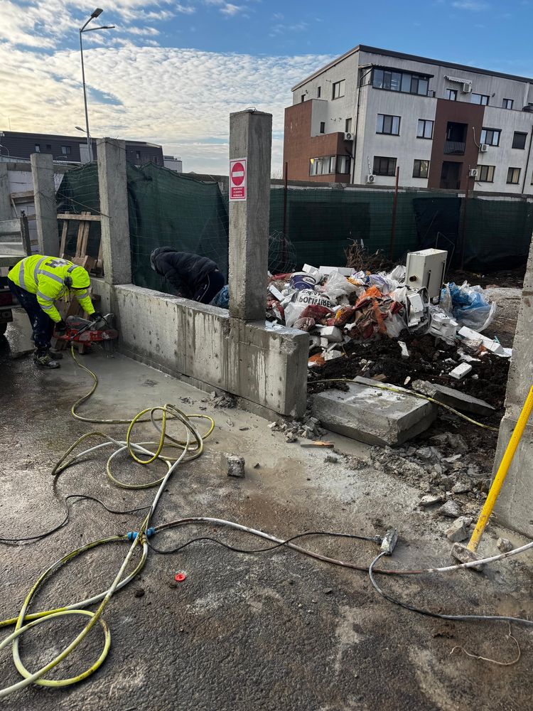 Taiat Taiere Decupare Beton Armat Decopertare gresie faianta Bucuresti