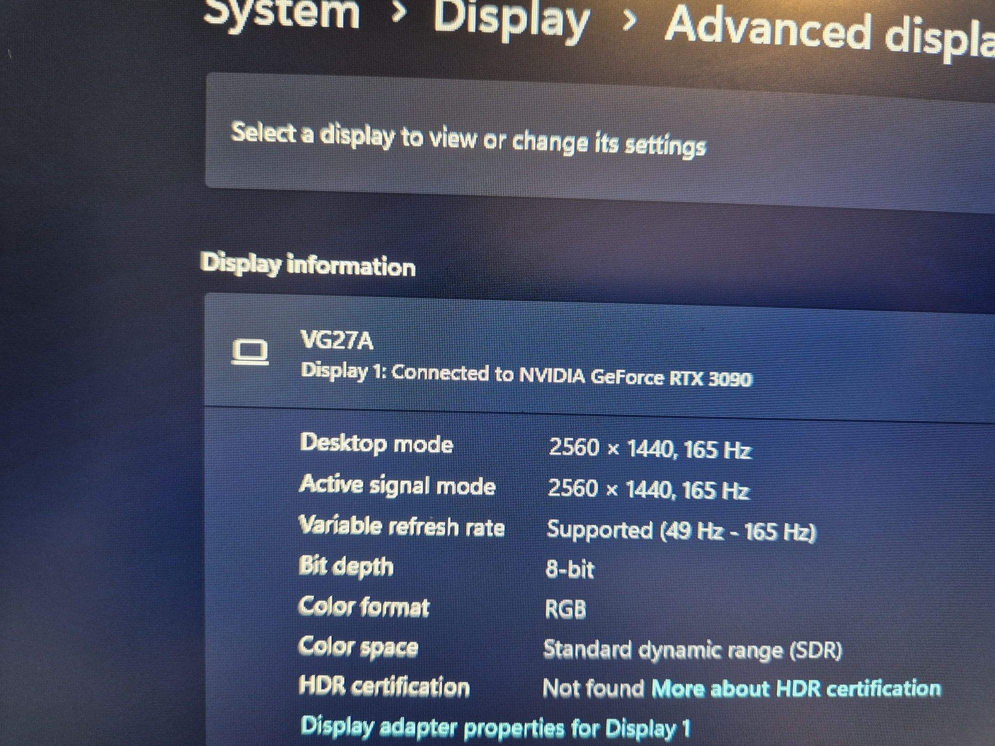 Monitor gaming LED IPS Asus TUF 27", IPS, DisplayPort, 1ms, 165Hz, G-S