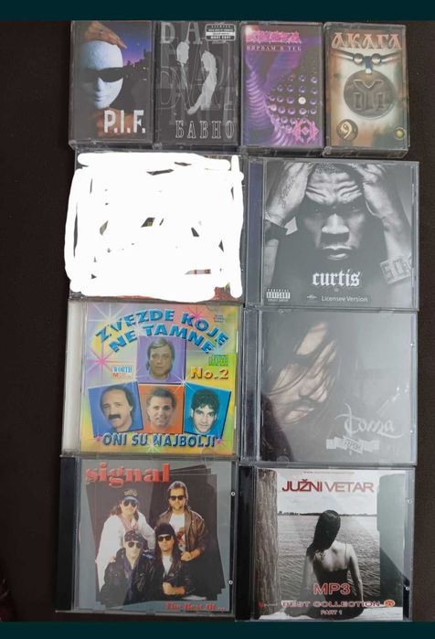 Оригин. касети на Vesna ,плоча- П. Горчева, сръбски ориг.дискове.