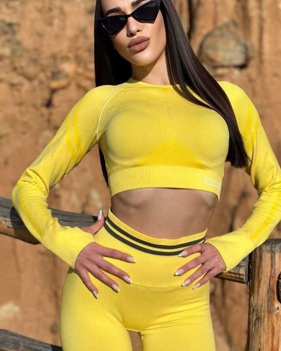 Спортен Екип: Клин и Горнище с Дълъг Ръкав, Компресиращи | Серия SMFit