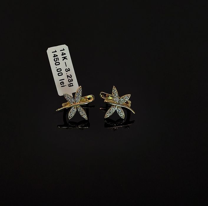 Bijuteria Royal cercei din aur 14k 3.23 gr