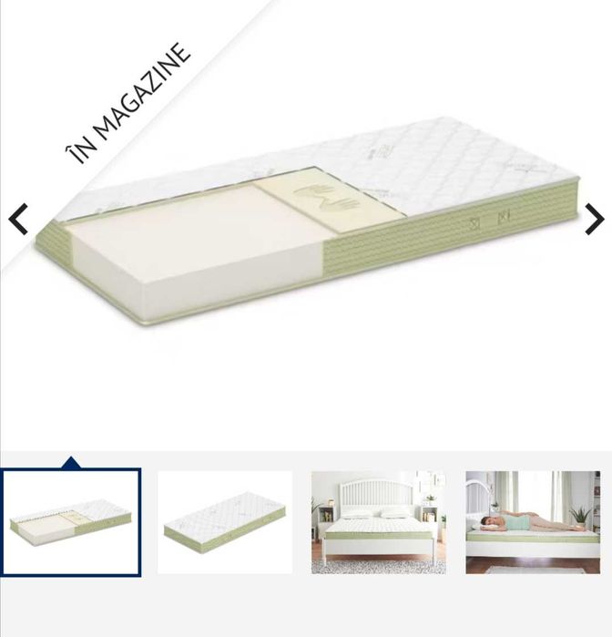 3 Saltele ortopedice spuma Pur cu memorie+arcuri tip pachet