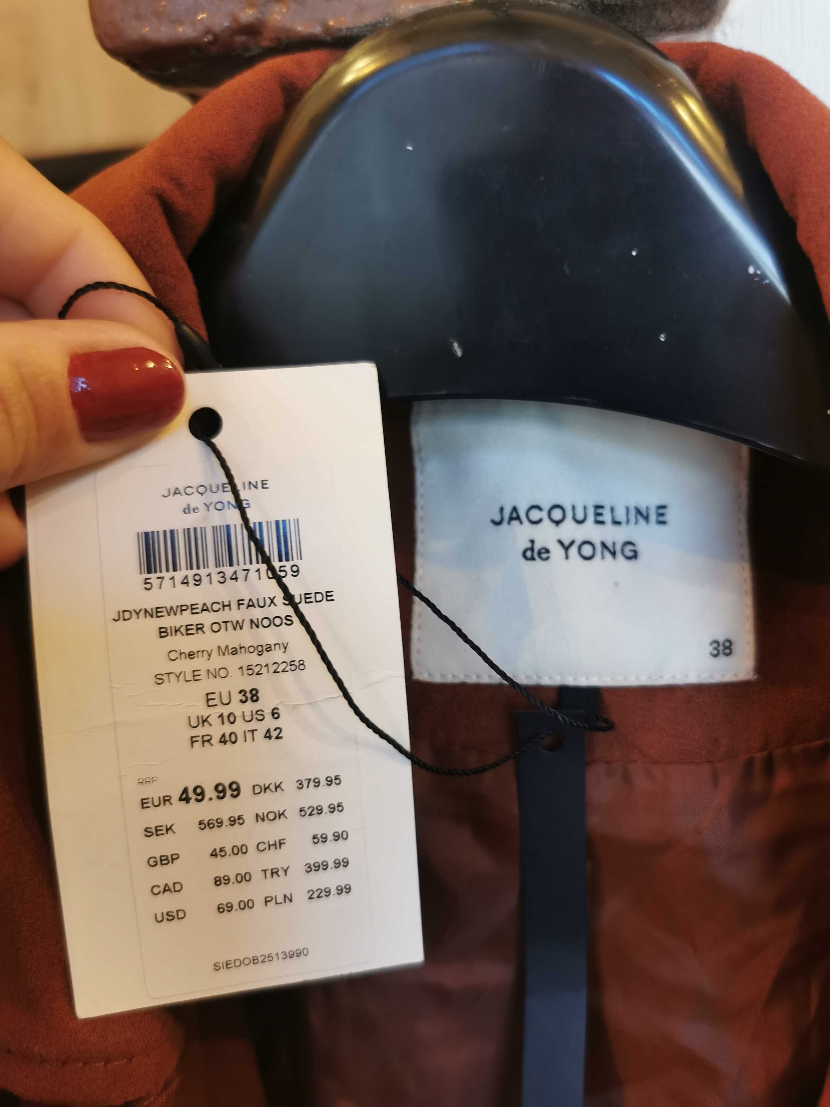 Jachetă NOUA piele întoarsă Jaqueline de Yong