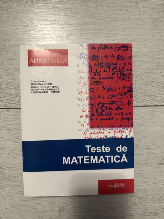 Culegeri admitere politehnica de matematica 2020/2016