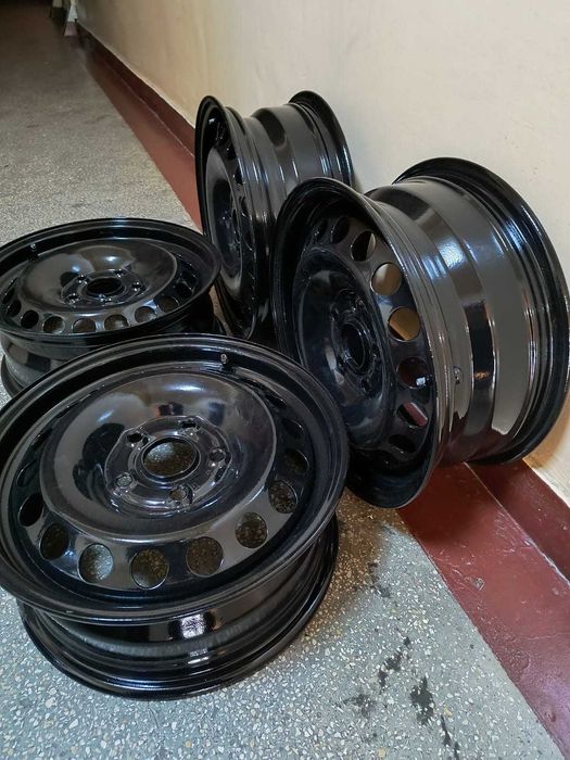 Set jante tabla 15" 5x112, ET 47, sablate si vopsite