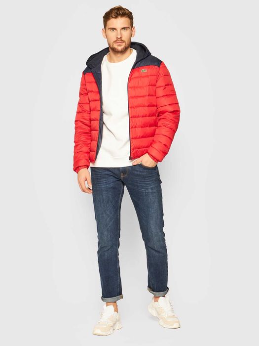 Lacoste Sport Hooded Water-Resistant Quilted Jacket ОРИГИНАЛ мъжко яке