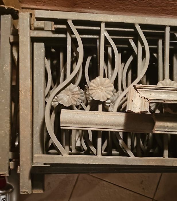 Balustrada fier forjat 40 cm cu mana curenta