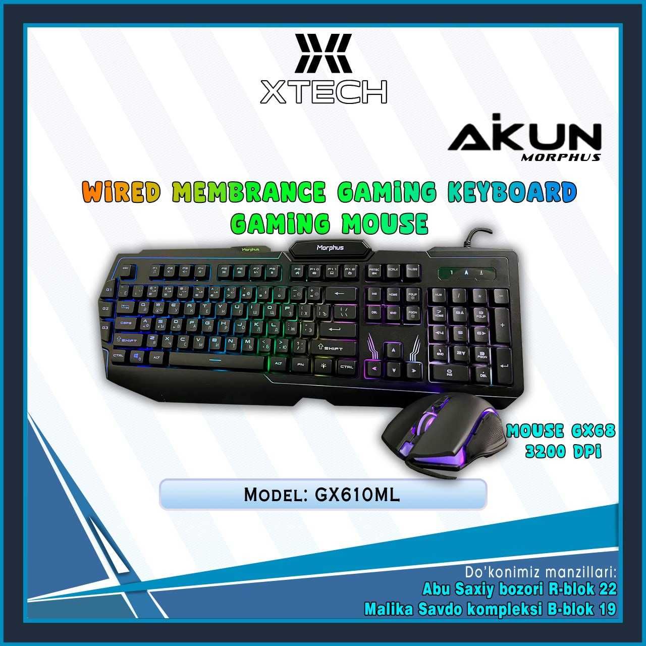 Клавиатура AiKUN Membrance GAMING