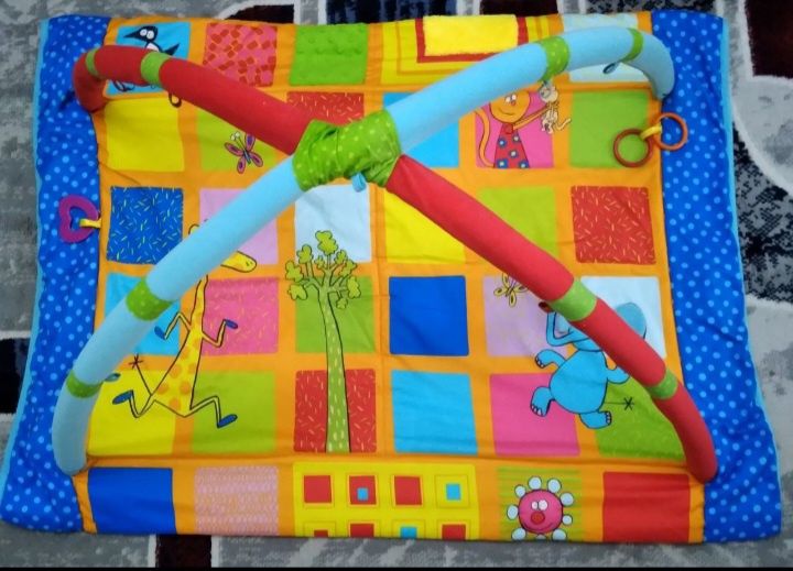 Коврик БОЛЬШОЙ с ИГРУШКАМИ детский развивающий