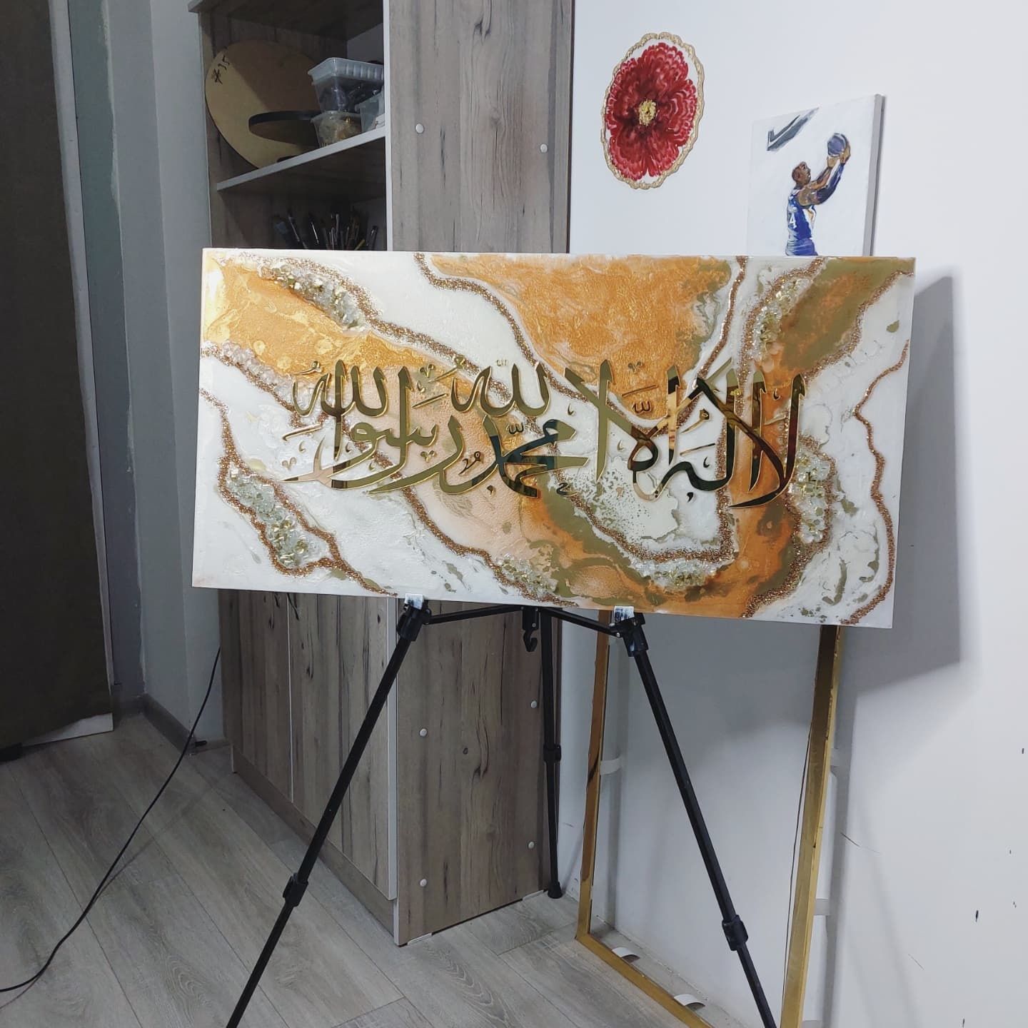 Арабская калиграфия из эпоксидный смолы